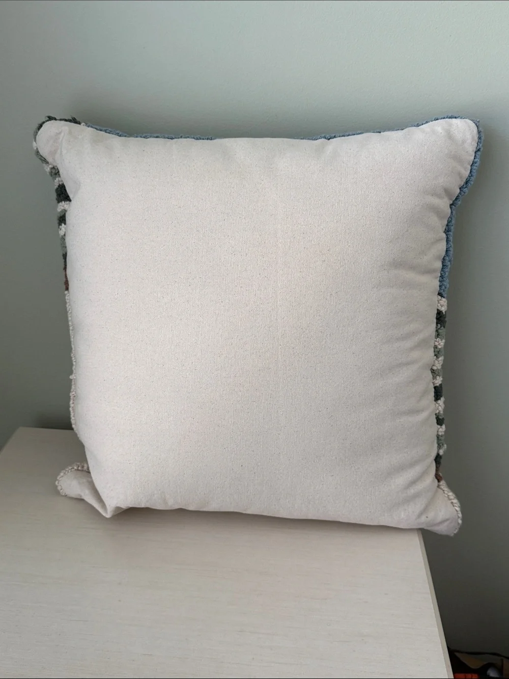 White Pine Hand Hooked Skiier Winter Slopes Pillow